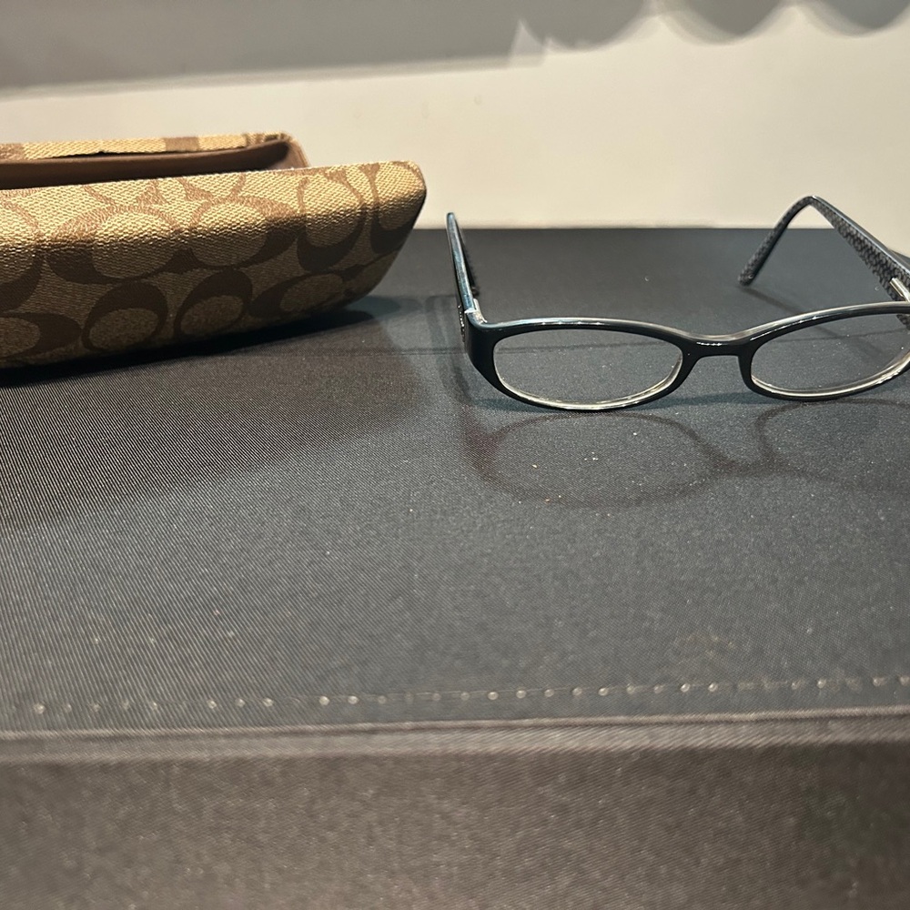Coach Black Patterned Eyeglasses - image 8